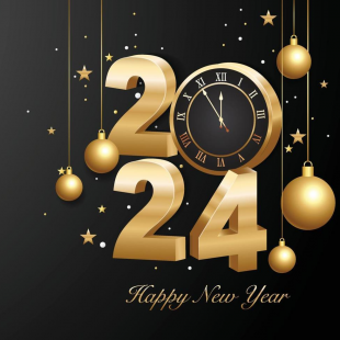 happy-new-year-2024-3d-gold-numbers-with-golden-christmas-decoration-and-confetti-on-dark-background